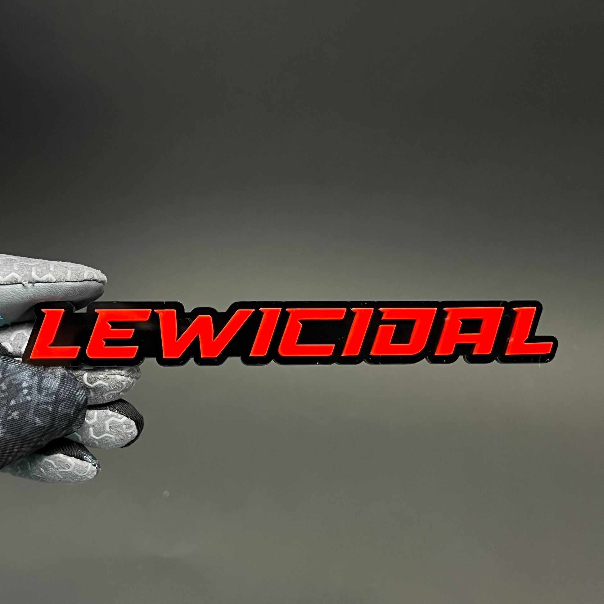1PC LEWICIDAL 3D Acrylic Badge - Car Truck Emblem Fender Tailgate Trunk Sticker