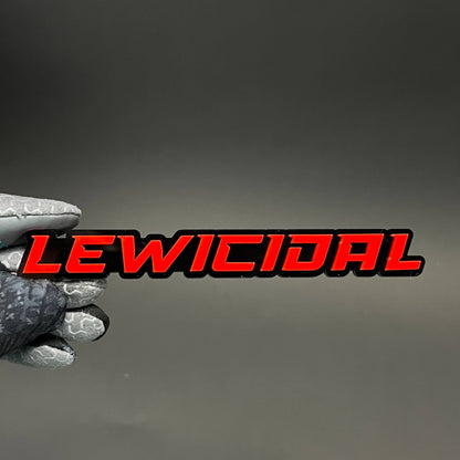 1PC LEWICIDAL 3D Acrylic Badge - Car Truck Emblem Fender Tailgate Trunk Sticker