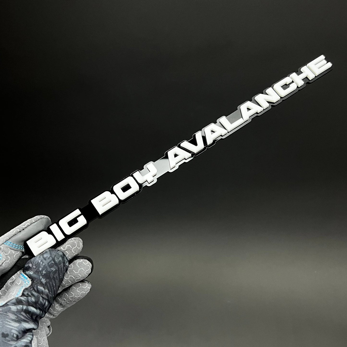 1PC BIG BOY AVALANCHE 3D Acrylic Badge - Car Truck Emblem Fender Sticker