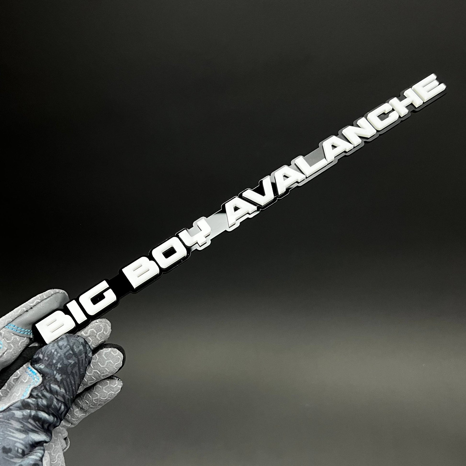 1PC BIG BOY AVALANCHE 3D Acrylic Badge - Car Truck Emblem Fender Sticker