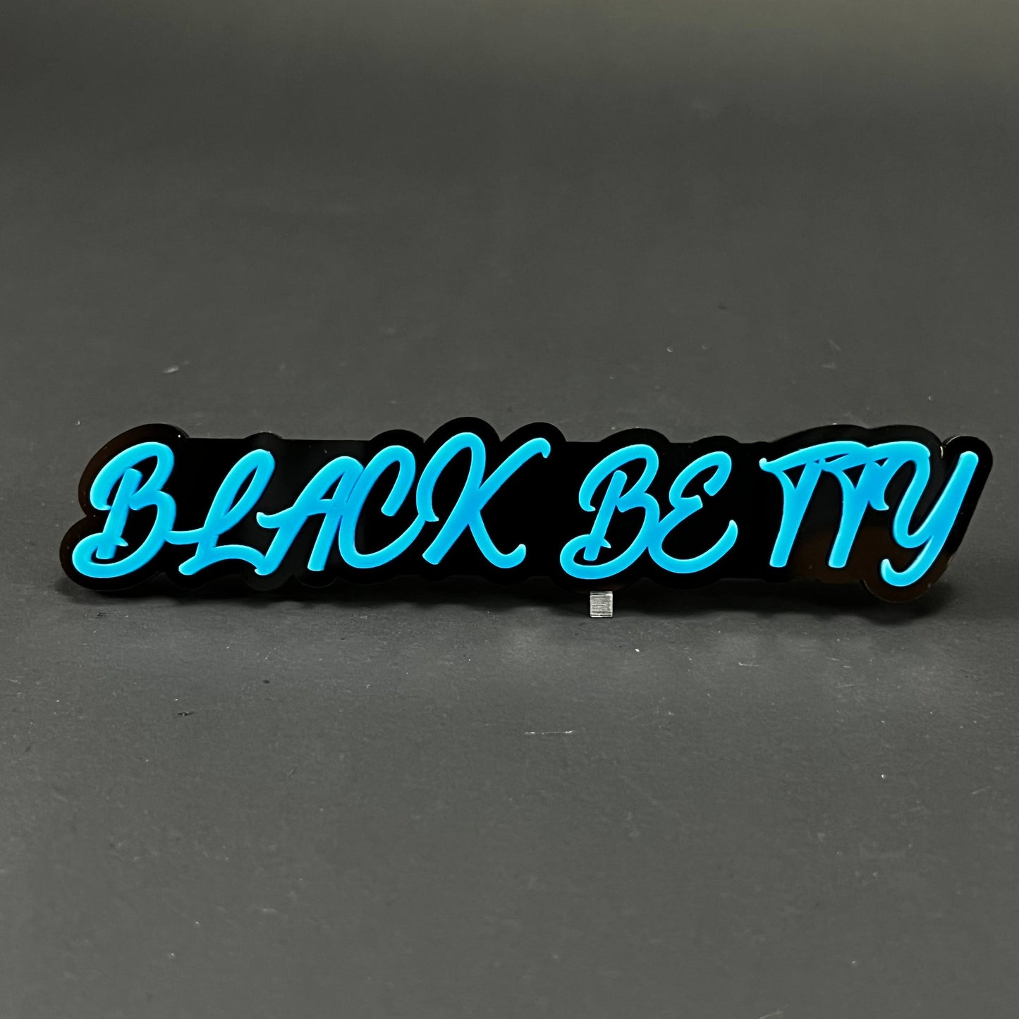 1PC Black Betty 3D Acrylic Badge - Car Truck Emblem Fender Sticker