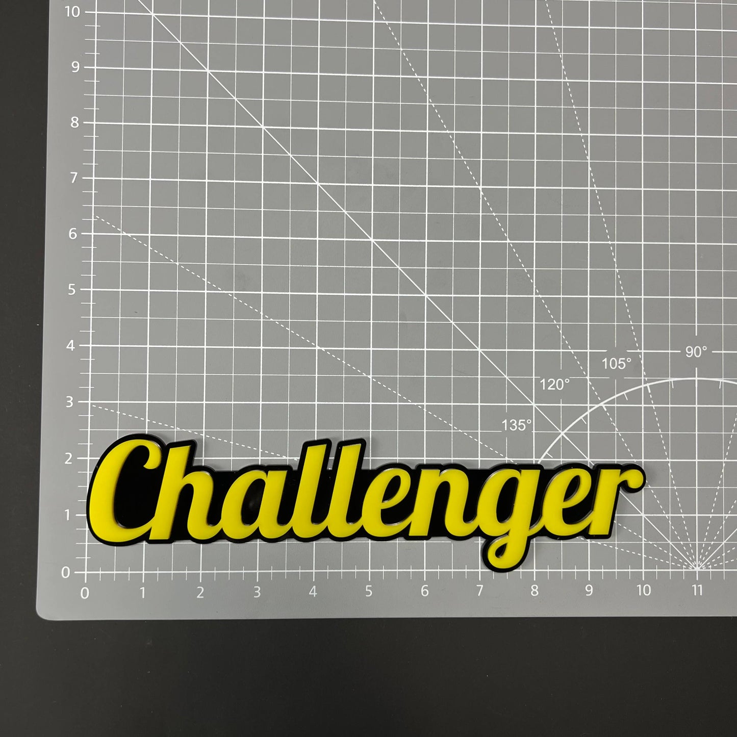 1PC Challenger 3D Acrylic Badge - Car Truck Emblem Fender Tailgate Trunk Sticker