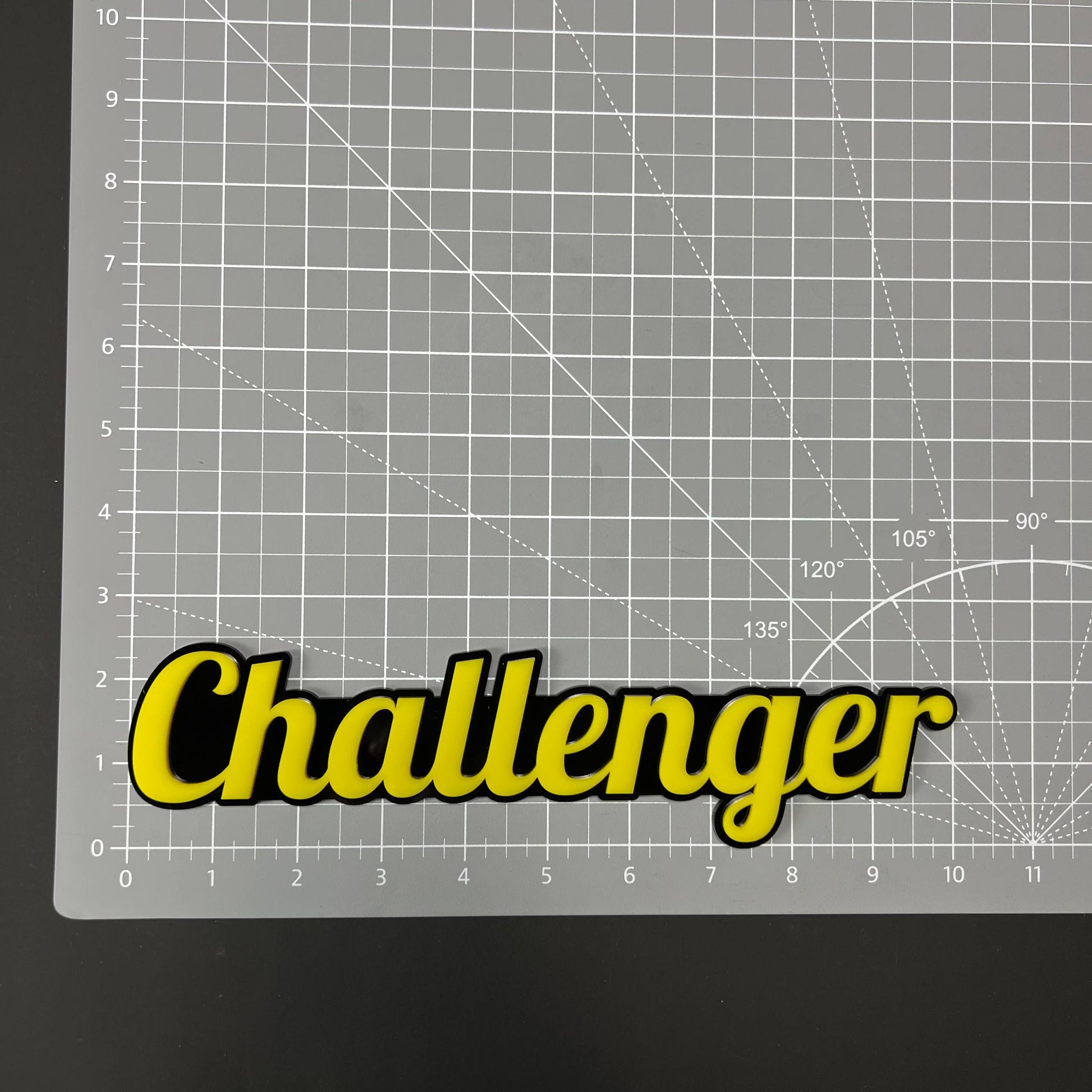 1PC Challenger 3D Acrylic Badge - Car Truck Emblem Fender Tailgate Trunk Sticker