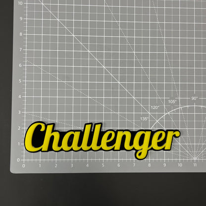 1PC Challenger 3D Acrylic Badge - Car Truck Emblem Fender Tailgate Trunk Sticker