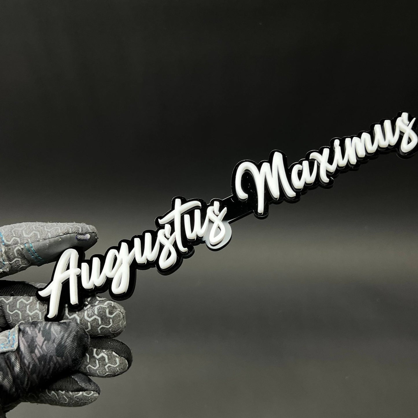 1PC Augustus Maximus 3D Acrylic Badge - Car Truck Emblem Fender Sticker