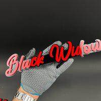 1PC Black Widow (Red) 3D Acrylic Badge - Car Truck Emblem Fender Tailgate Trunk Sticker