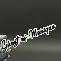 1PC Ghost of Monique 3D Acrylic Badge - Car Truck Emblem Fender Sticker