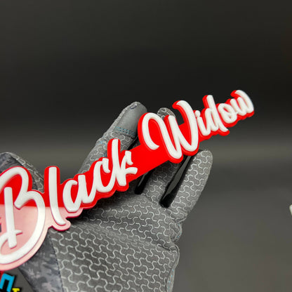 1PC BLACK WIDOW 3D Acrylic Badge - Car Truck Emblem Fender Sticker