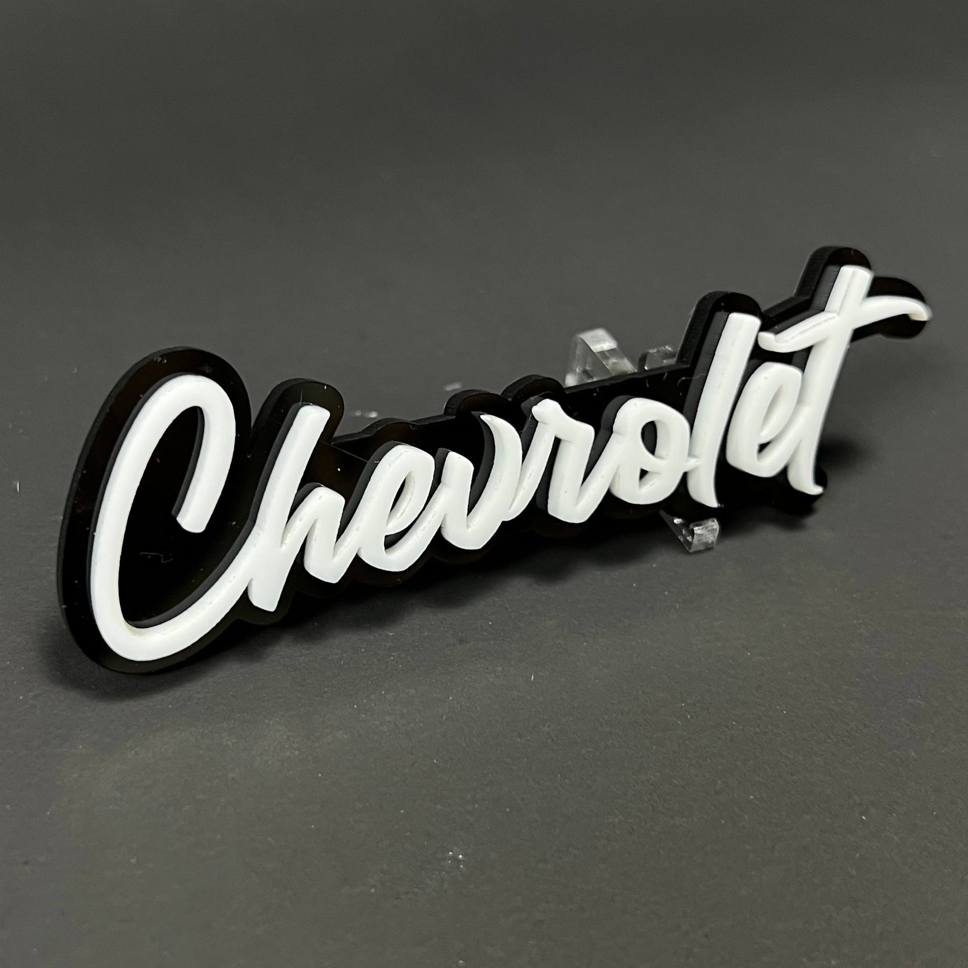 1PC Chevrolet 3D Acrylic Badge - Car Truck Emblem Fender Tailgate Trunk Sticker
