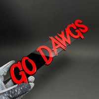 1PC GO DAWGS 3D Acrylic Badge - Car Truck Emblem Fender Tailgate Trunk Sticker
