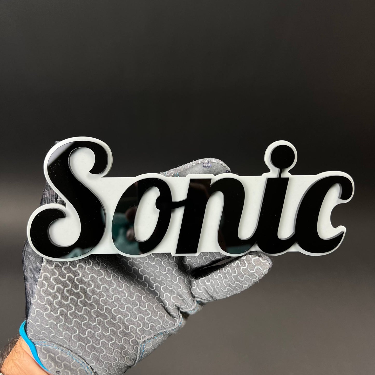 1PC Sonic 3D Acrylic Badge - Car Truck Emblem Fender Tailgate Trunk Sticker