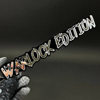 1PC WARLOCK EDITION 3D Acrylic Badge - Car Truck Emblem Fender Sticker
