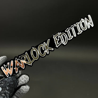 1PC WARLOCK EDITION 3D Acrylic Badge - Car Truck Emblem Fender Sticker