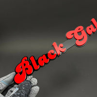 1PC Black Gal 3D Acrylic Badge - Car Truck Emblem Fender Tailgate Trunk Sticker