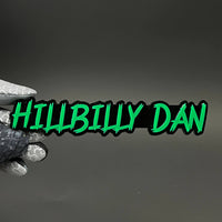 1PC HILLBILLY DAN 3D Acrylic Badge - Car Truck Emblem Fender Sticker