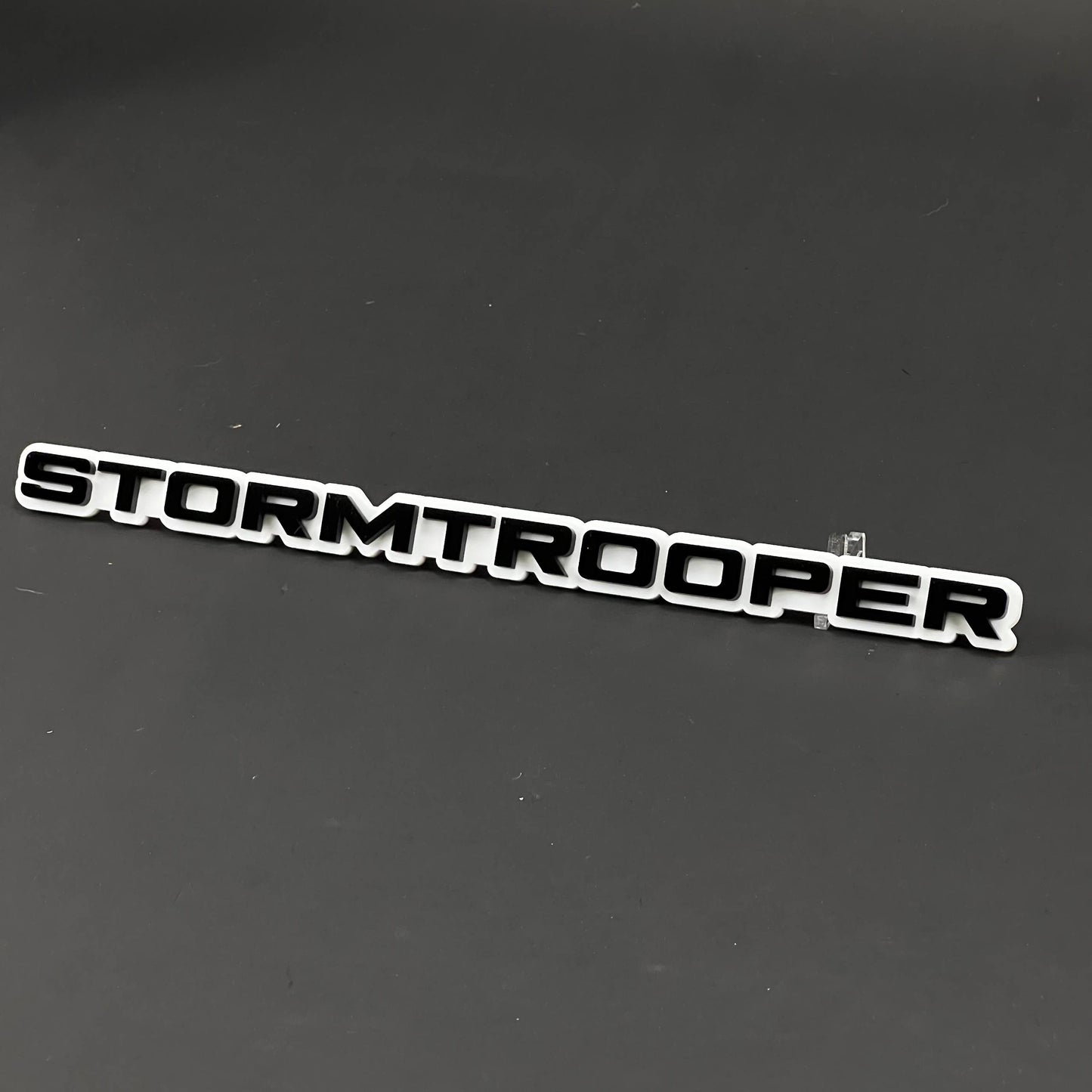 1PC STORMTROOPER 3D Acrylic Badge - Car Truck Emblem Fender Sticker