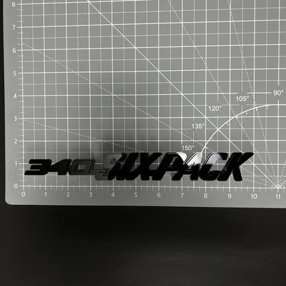 1PC 340 SIXPACK 3D Acrylic Badge - Car Truck Emblem Fender Sticker