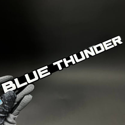 1PC BLUE THUNDER 3D Acrylic Badge - Car Truck Emblem Fender Sticker