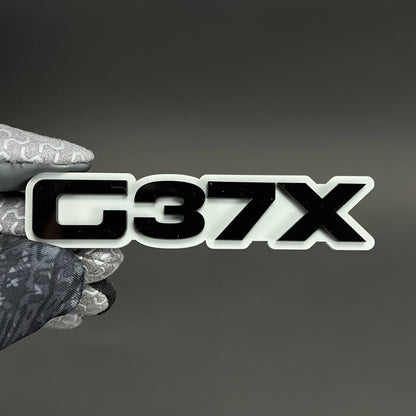 1PC G37X 3D Acrylic Badge - Car Truck Emblem Fender Tailgate Trunk Sticker