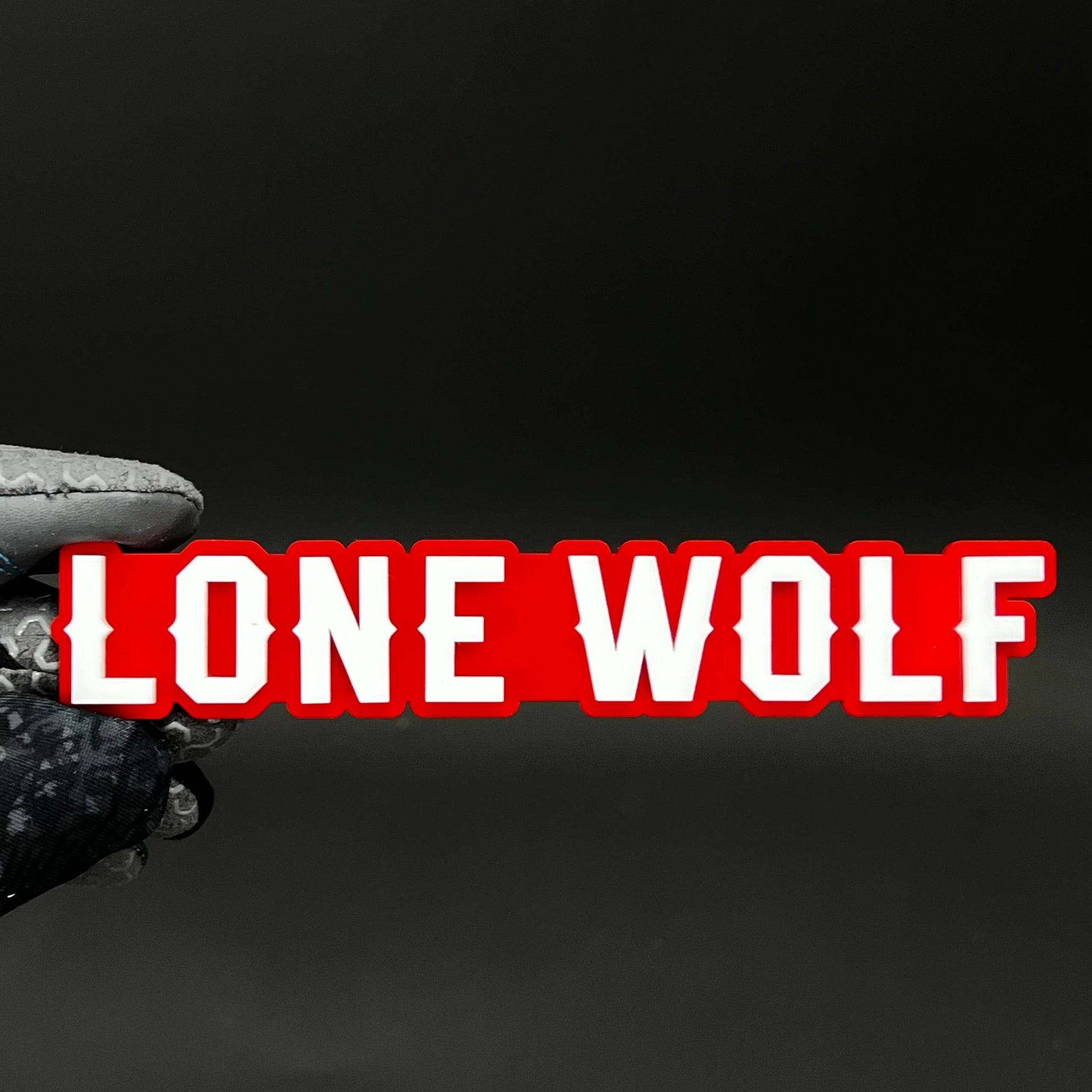 1PC LONE WOLF 3D Acrylic Badge - Car Truck Emblem Fender Tailgate Trunk Sticker