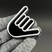 1PC Shaka Hand 3D Acrylic Badge - Car Truck Emblem Fender Tailgate Trunk Sticker