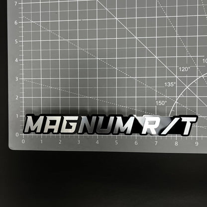 1PC MAGNUM R/T 3D Acrylic Badge - Car Truck Emblem Fender Tailgate Trunk Sticker