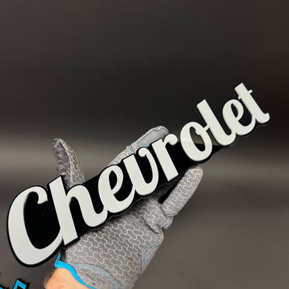 1PC Chevrolet 3D Acrylic Badge - Car Truck Emblem Fender Tailgate Trunk Sticker