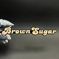1PC Brown Sugar 3D Acrylic Badge - Car Truck Emblem Fender Sticker