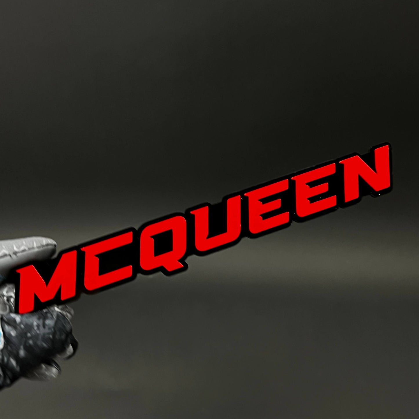 1PC MCQUEEN 3D Acrylic Badge - Car Truck Emblem Fender Tailgate Trunk Sticker