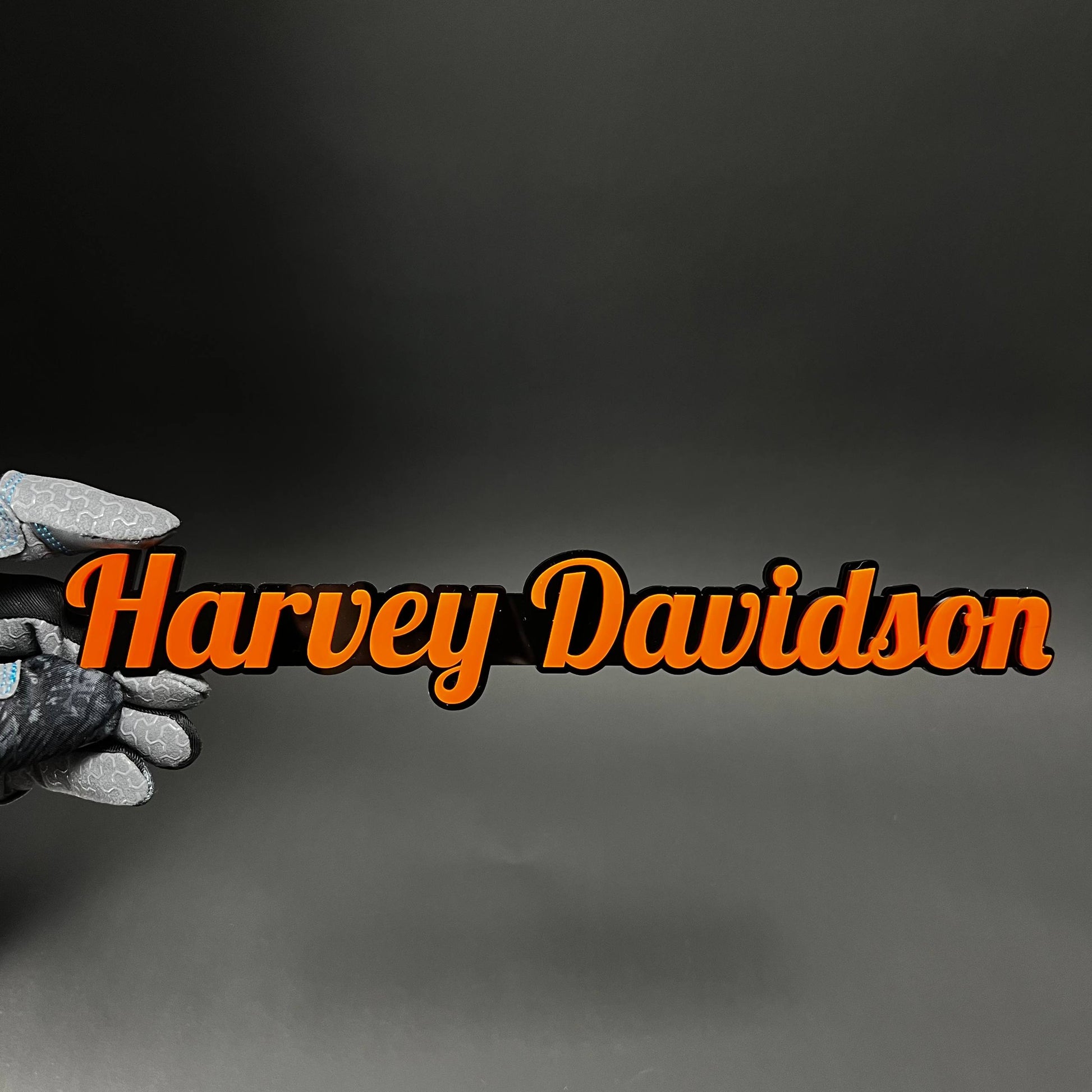 1PC Harvey Davidson 3D Acrylic Badge - Car Truck Emblem Fender Sticker