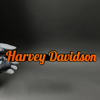 1PC Harvey Davidson 3D Acrylic Badge - Car Truck Emblem Fender Sticker