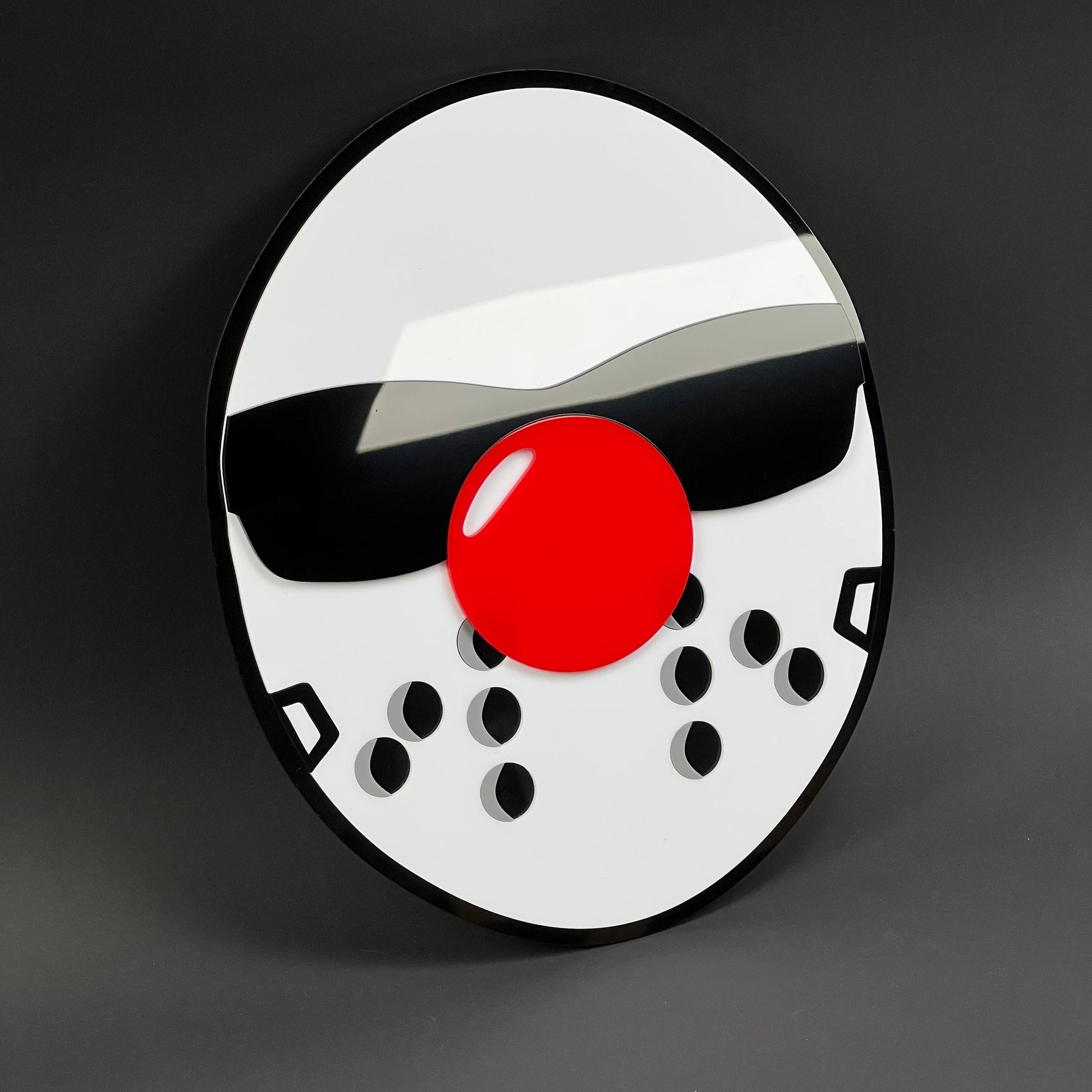 1PC Hockey Mask 3D Acrylic Badge - Car Truck Emblem Fender Sticker