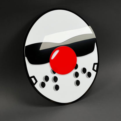 1PC Hockey Mask 3D Acrylic Badge - Car Truck Emblem Fender Sticker
