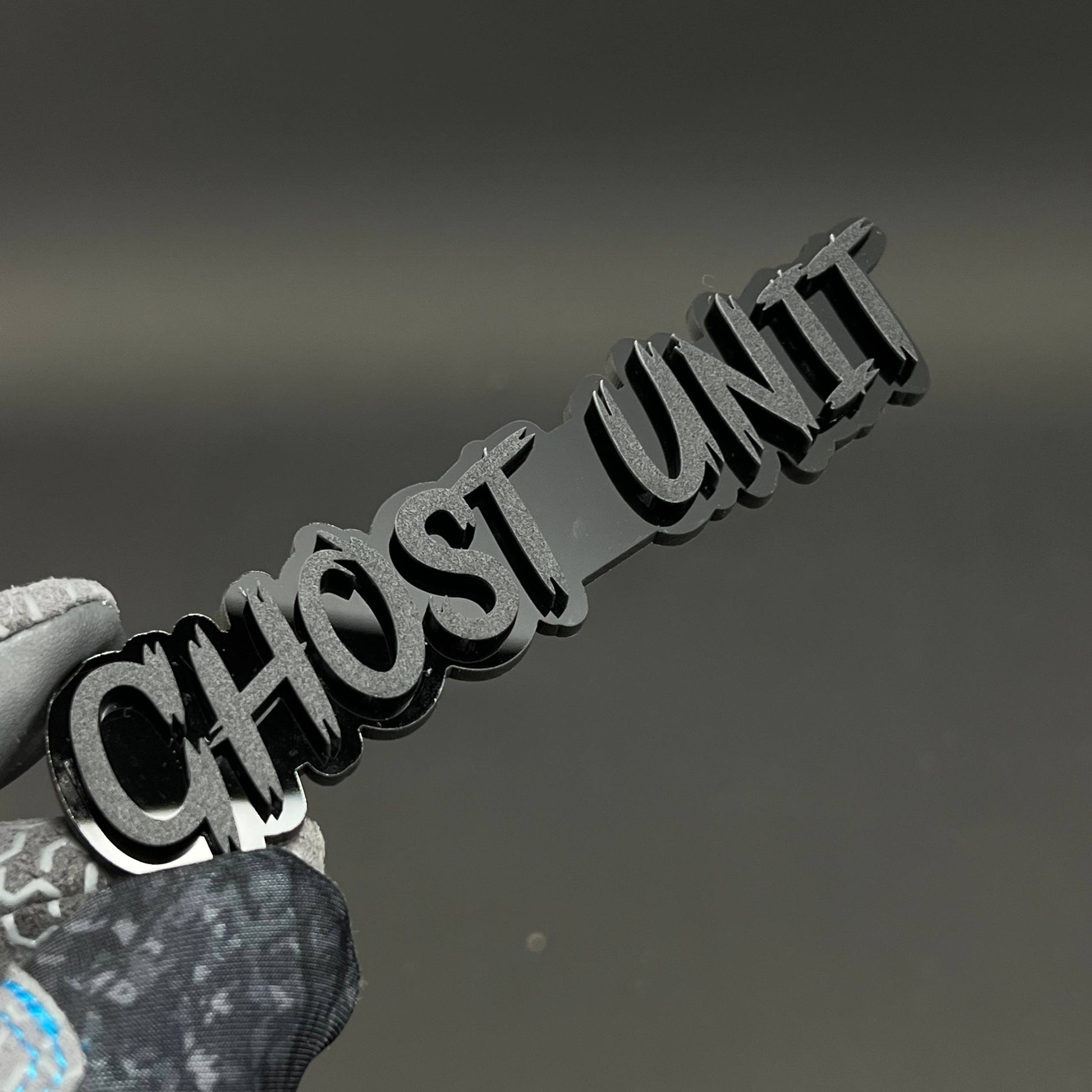 1PC GHOST UNIT 3D Acrylic Badge - Car Truck Emblem Fender Tailgate Trunk Sticker