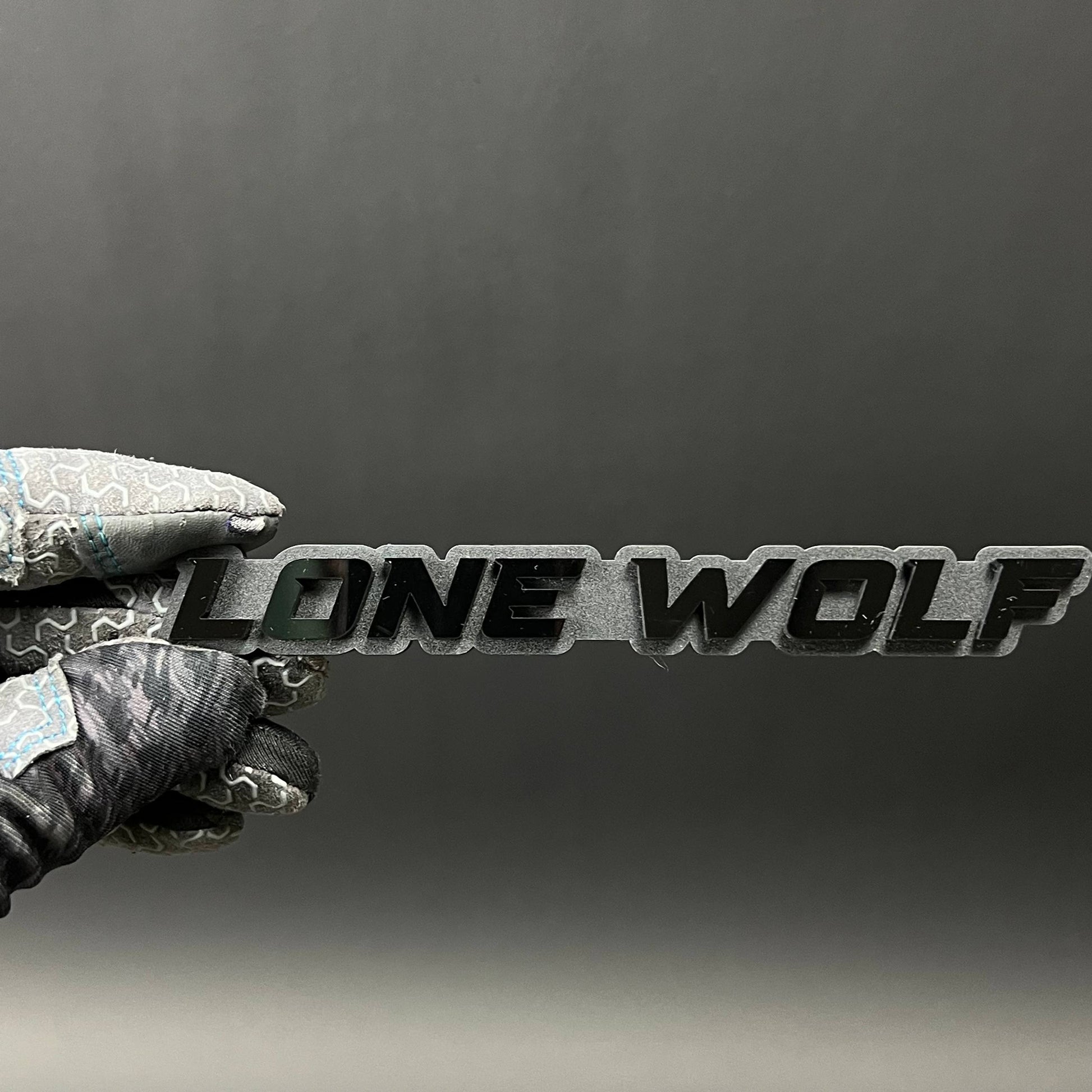 1PC LONE WOLF 3D Acrylic Badge - Car Truck Emblem Fender Tailgate Trunk Sticker