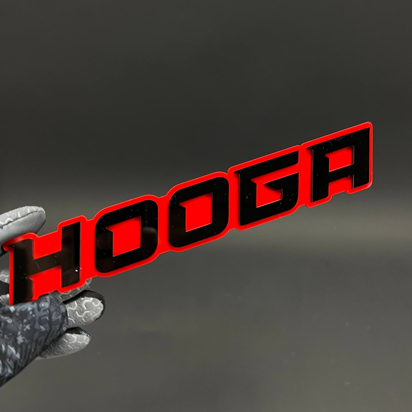 1PC HOOGA 3D Acrylic Badge - Car Truck Emblem Fender Tailgate Trunk Sticker
