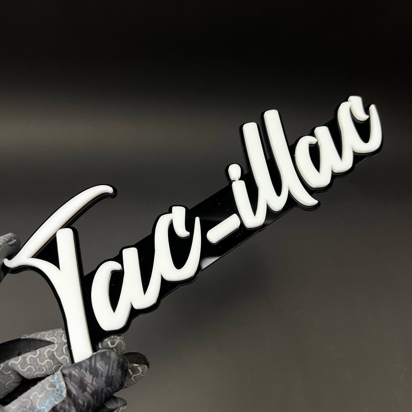1PC Tac-illac 3D Acrylic Badge - Car Truck Emblem Fender Tailgate Trunk Sticker
