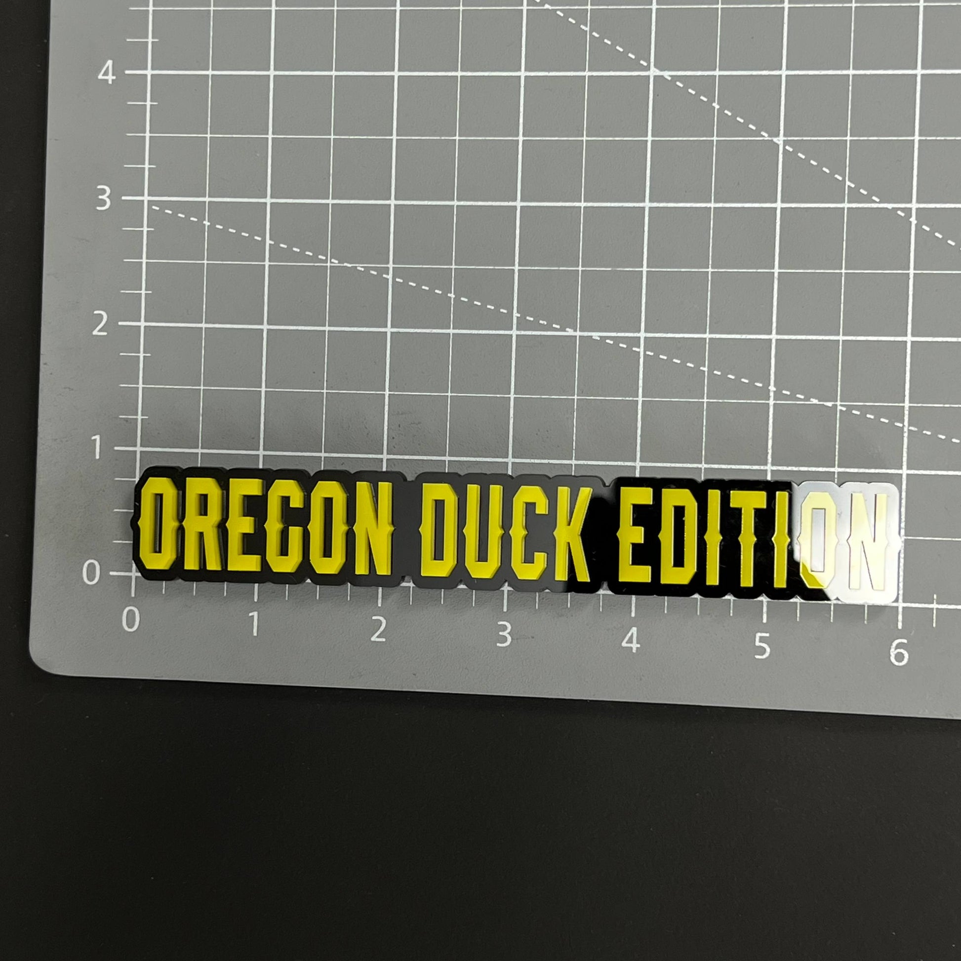 1PC OREGON DUCK EDITION 3D Acrylic Badge - Car Truck Emblem Fender Sticker