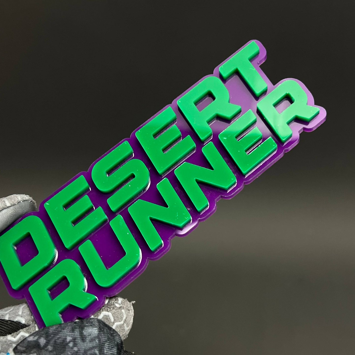 1PC DESERT RUNNER 3D Acrylic Badge - Car Truck Emblem Fender Sticker