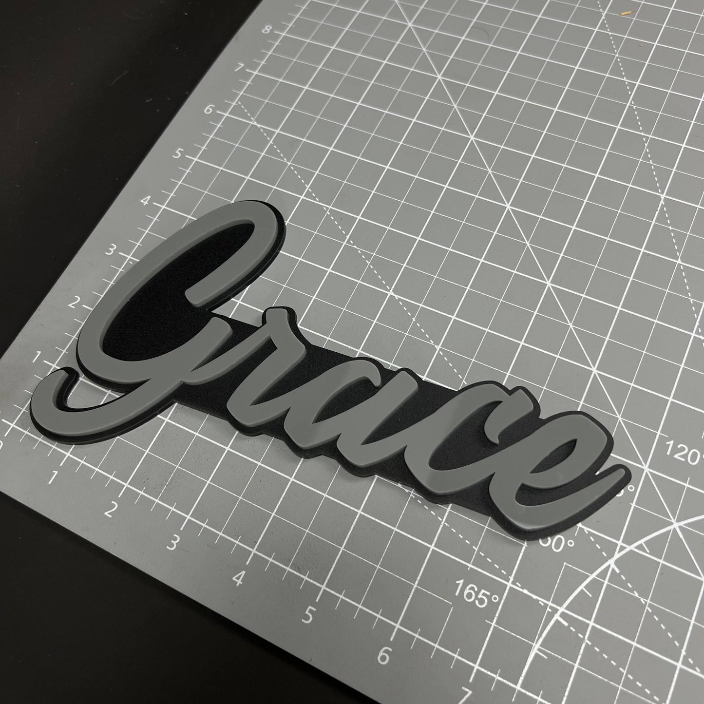 1PC Grace 3D Acrylic Badge - Car Truck Emblem Fender Tailgate Trunk Sticker