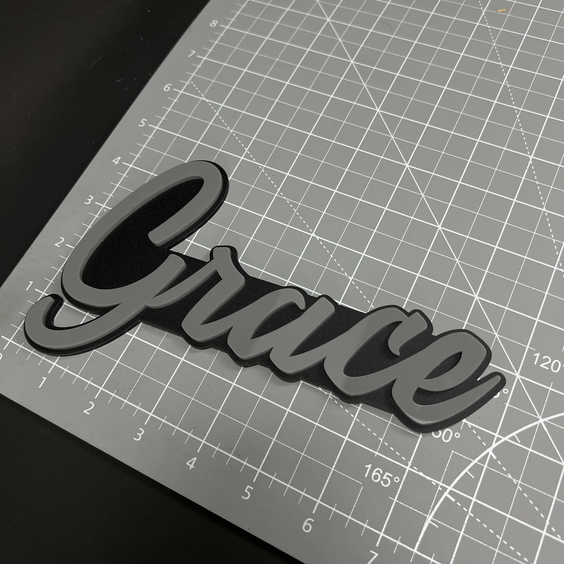 1PC Grace 3D Acrylic Badge - Car Truck Emblem Fender Tailgate Trunk Sticker
