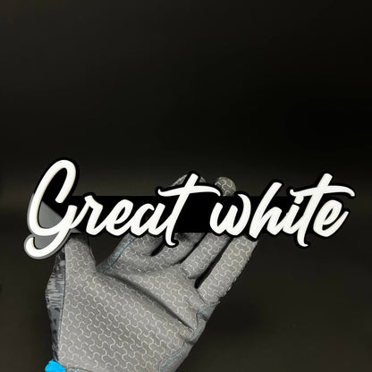 1PC Great white 3D Acrylic Badge - Car Truck Emblem Fender Sticker