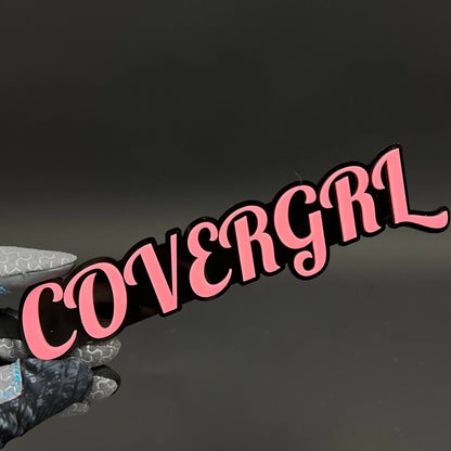 1PC COVERGRL 3D Acrylic Badge - Car Truck Emblem Fender Tailgate Trunk Sticker