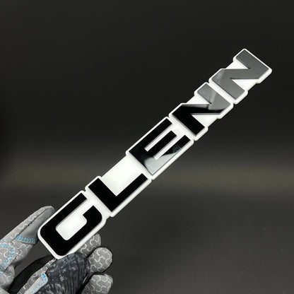 1PC GLENN 3D Acrylic Badge - Car Truck Emblem Fender Tailgate Trunk Sticker