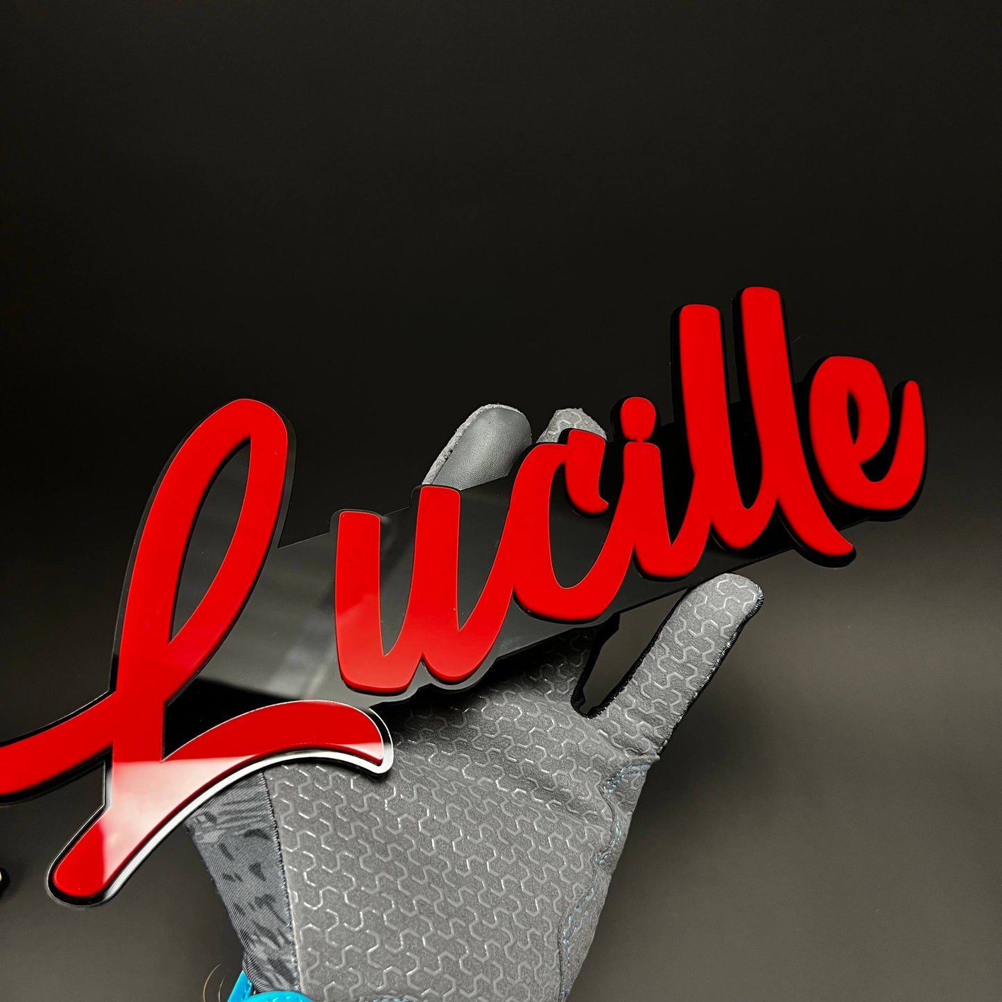 1PC Lucille 3D Acrylic Badge - Car Truck Emblem Fender Tailgate Trunk Sticker