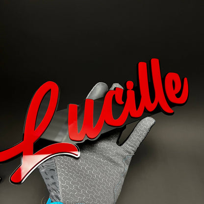 1PC Lucille 3D Acrylic Badge - Car Truck Emblem Fender Tailgate Trunk Sticker