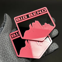 1PC BIG BEND 3D Acrylic Badge - Car Truck Emblem Fender Tailgate Trunk Sticker