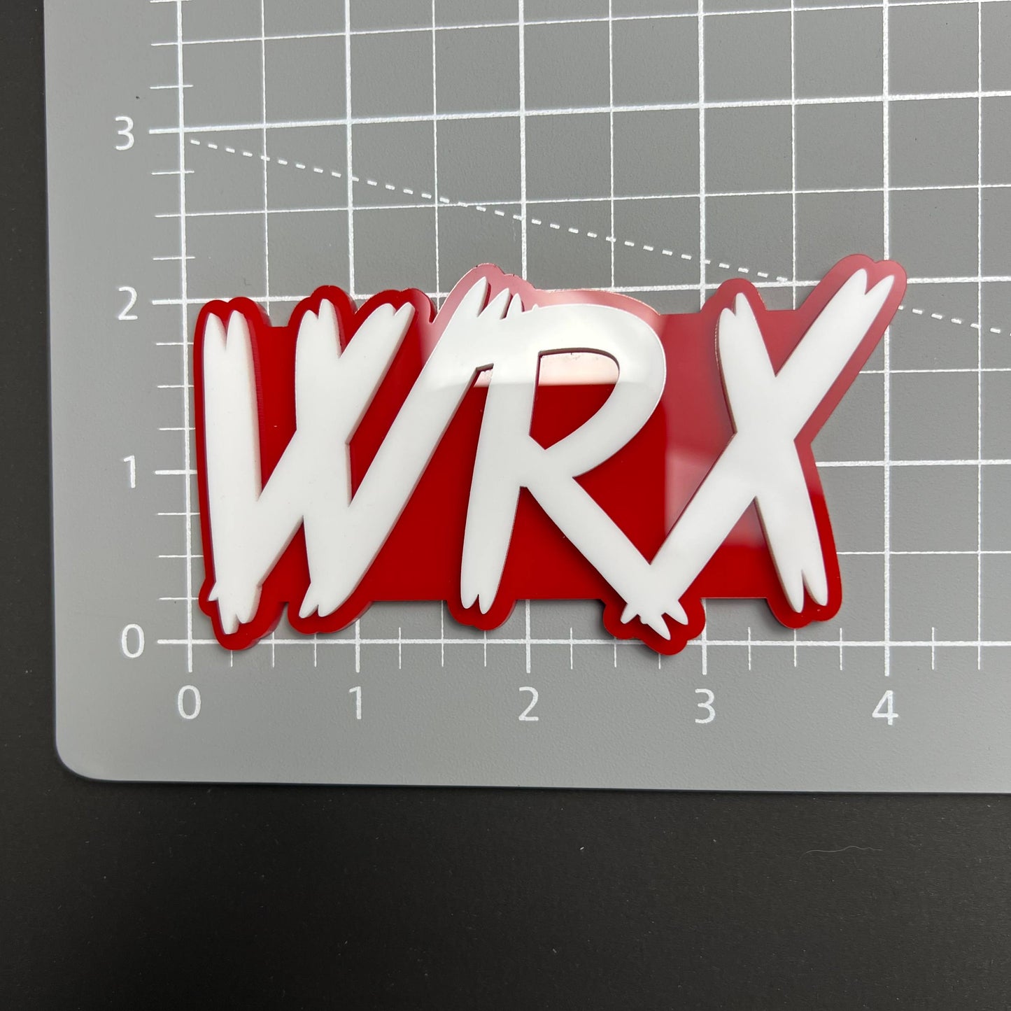 WRX 3D Acrylic Badge - Car Truck Emblem Fender Tailgate Trunk Sticker