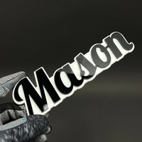 1PC Mason 3D Acrylic Badge - Car Truck Emblem Fender Tailgate Trunk Sticker
