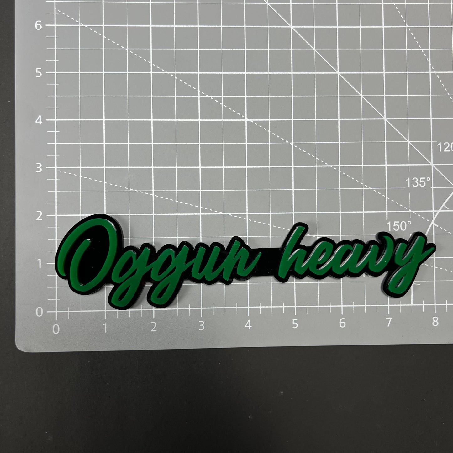 1PC Oggun heavy 3D Acrylic Badge - Car Truck Emblem Fender Sticker